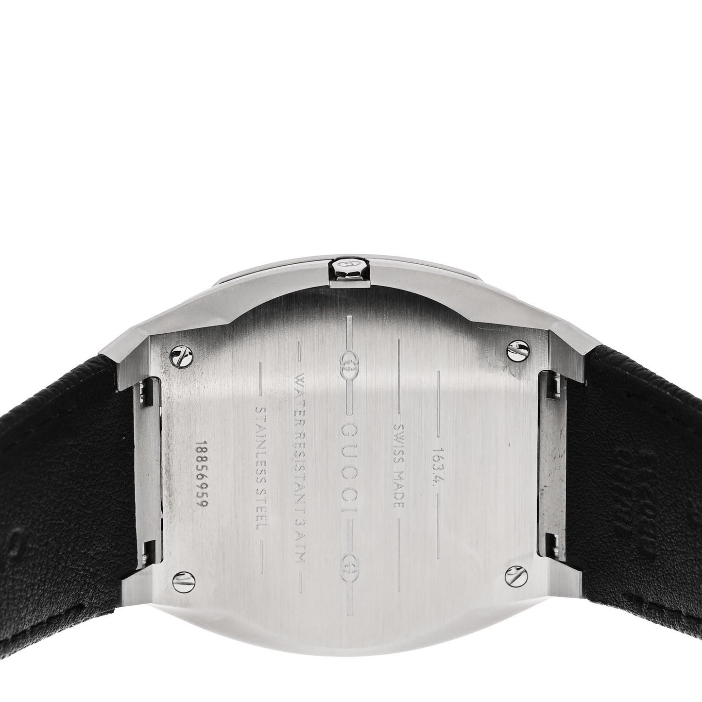 Stainless Steel Calfskin 38mm 25H Quartz Watch Black