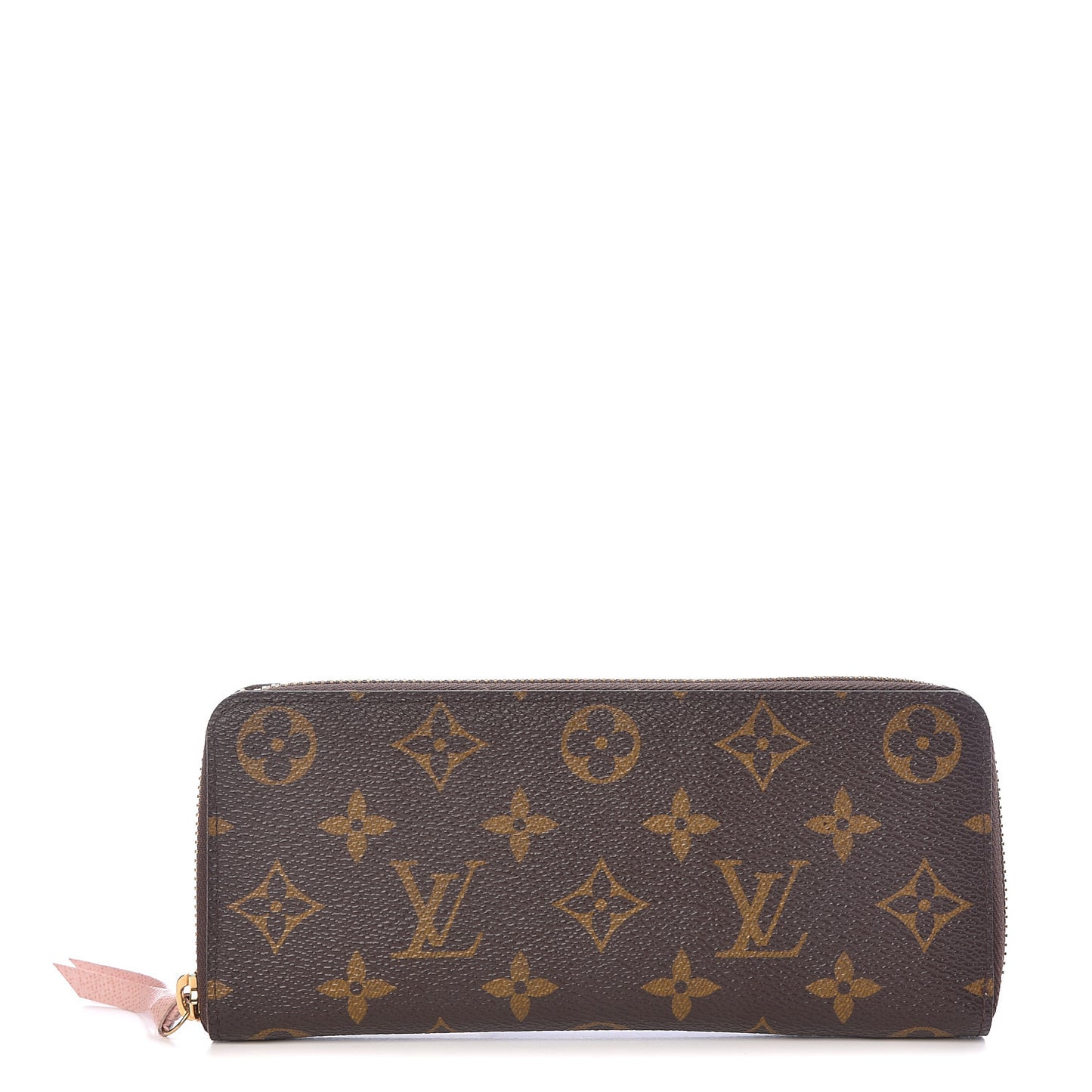 Monogram Clemence Wallet Rose Ballerine