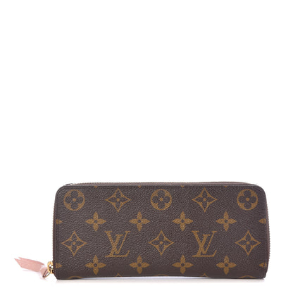 Louis Vuitton Monogram Clemence Wallet Rose Ballerine 1 of 11