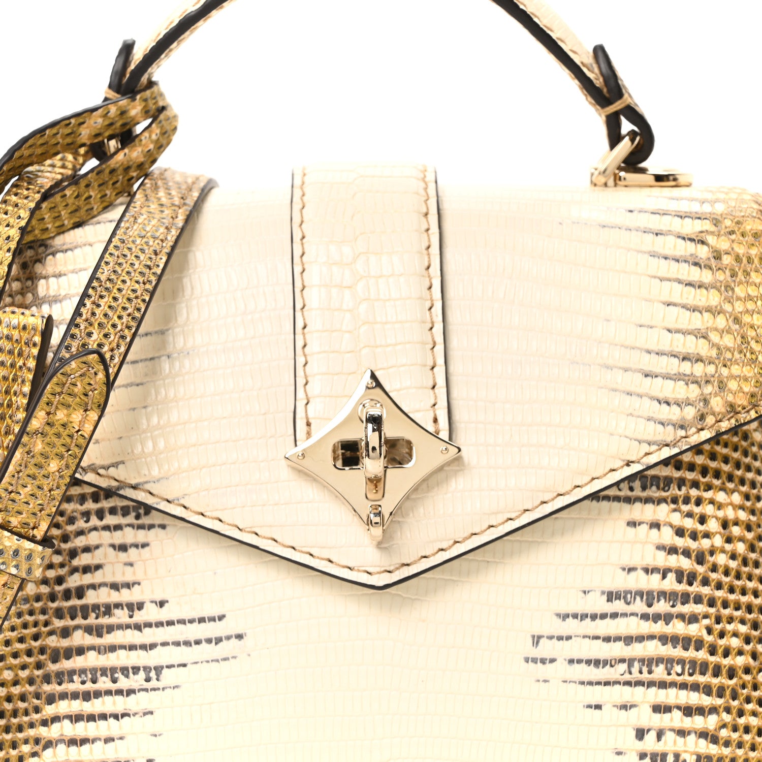 Louis Vuitton Lizard Ombre Rose Des Vents Mini Natural 7 of 10