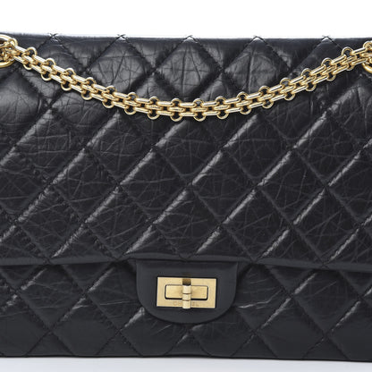 Chanel Aged Calfskin Quilted 2.55 Reissue 226 Flap Black 10 of 13