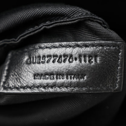 Saint Laurent Lambskin Quilted Small Loulou Puffer Monogram Chain Satchel Black 7 of 11