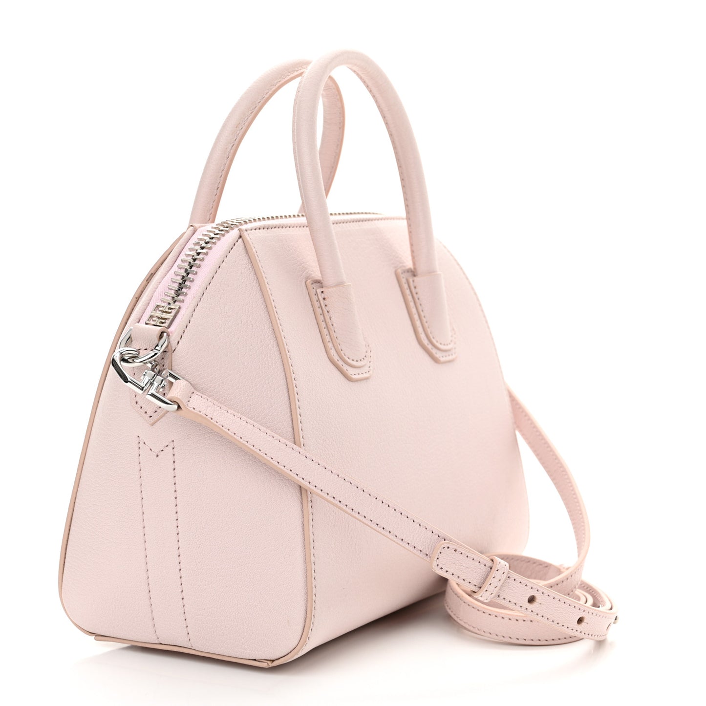 Sugar Goatskin Mini Antigona Light Pink