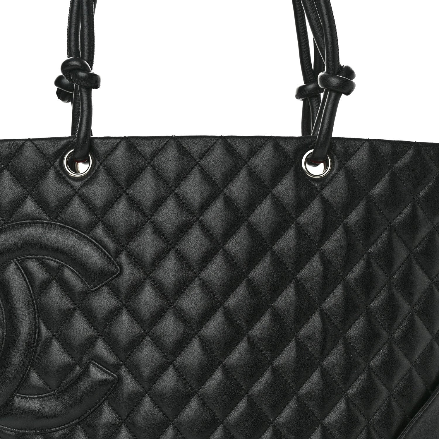 Chanel Calfskin Quilted Large Cambon Tote Black 8 of 15