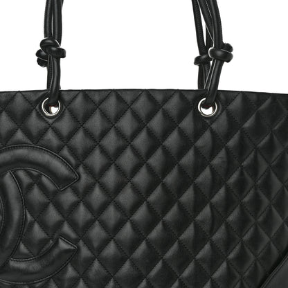 Chanel Calfskin Quilted Large Cambon Tote Black 8 of 15
