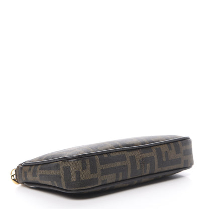 Fendi Zucca Spalmati Vitello Elite Pochette Tobacco Ebano 4 of 12