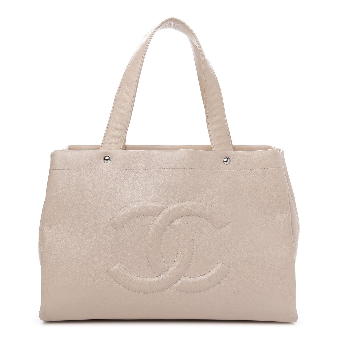 Caviar CC Tote Beige