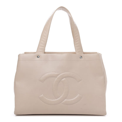 Chanel Caviar CC Tote Beige 1 of 19