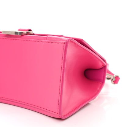 Balenciaga Shiny Box Calfskin Small Hourglass Top Handle Bag Acid Fuchsia 8 of 8