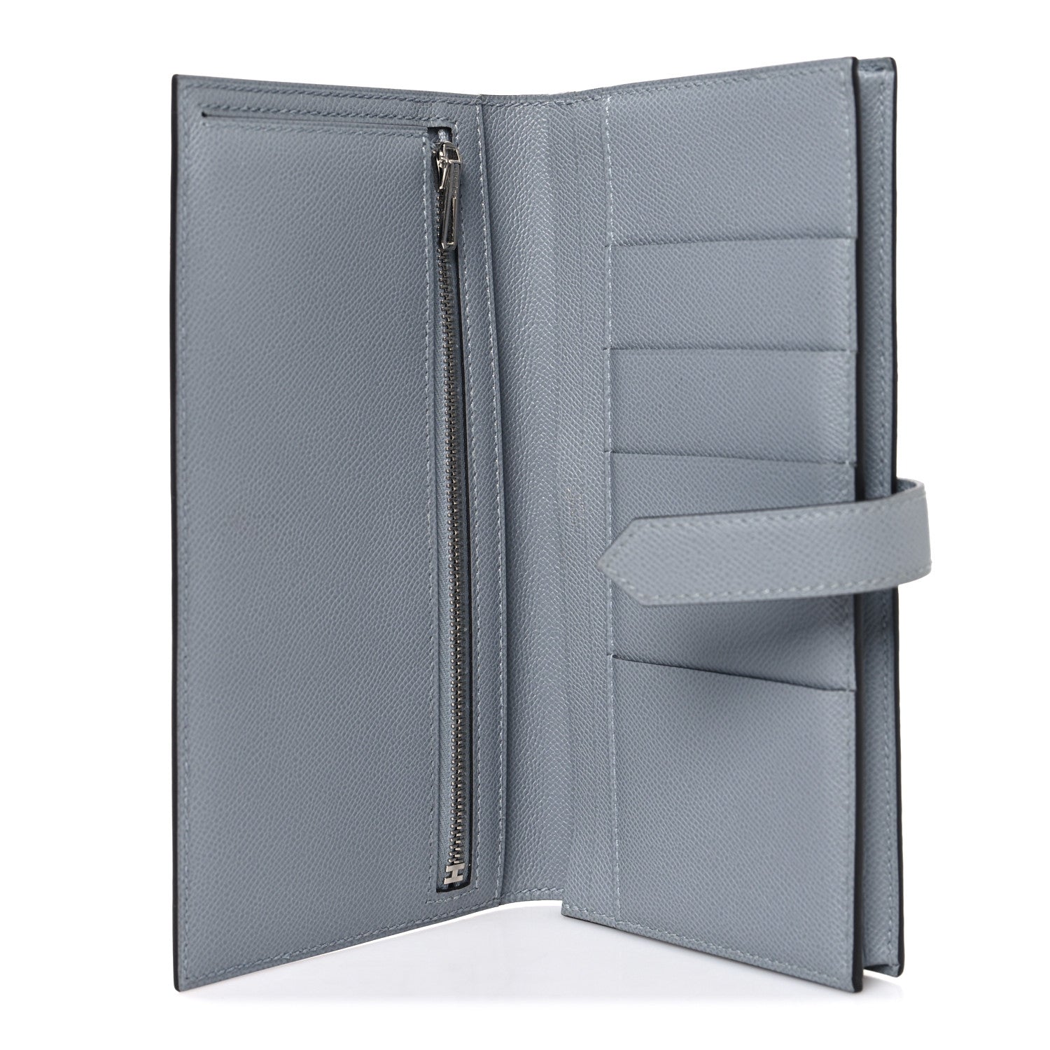 Hermes Epsom Bearn Gusset Wallet Gris Pantin 5 of 8
