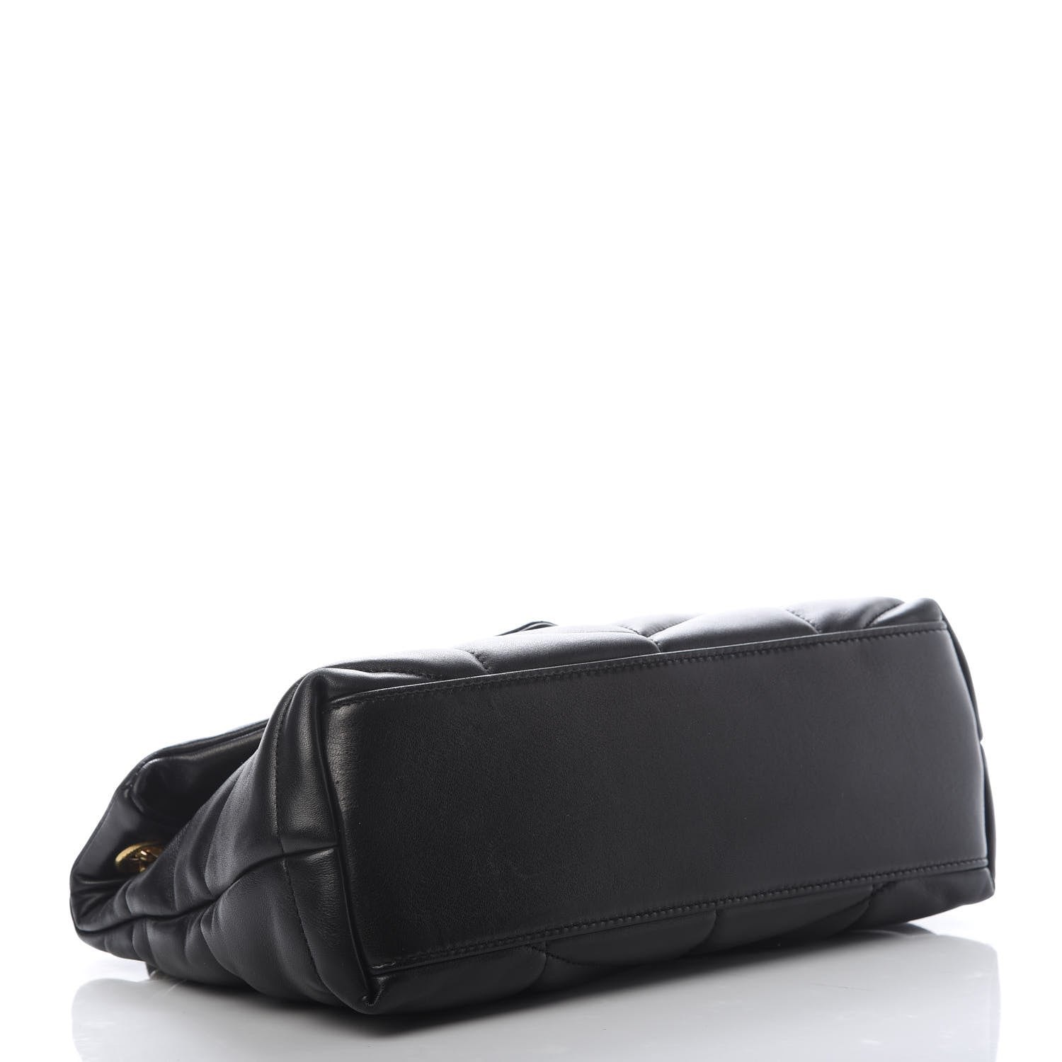 Saint Laurent Lambskin Quilted Small Loulou Puffer Monogram Chain Satchel Black 4 of 10