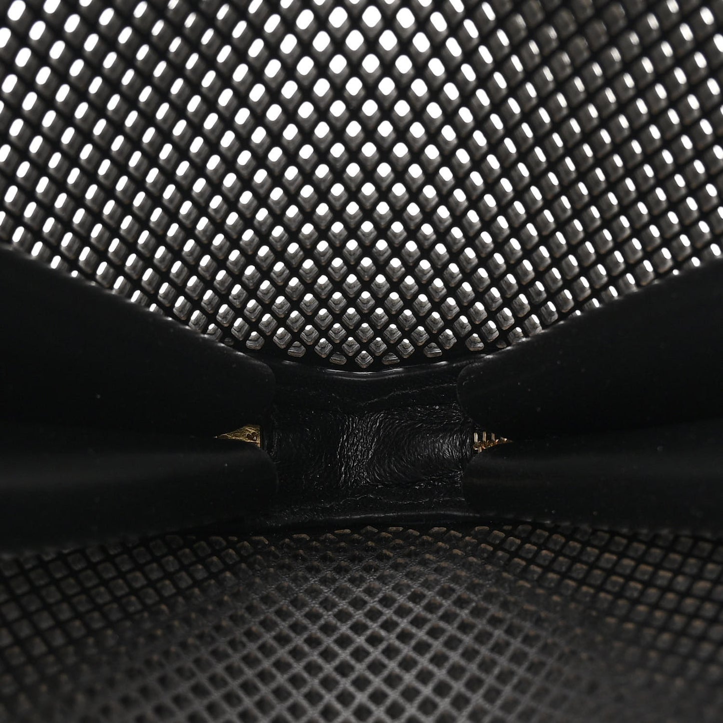 Calfskin Perforated Le Coeur Bag Black