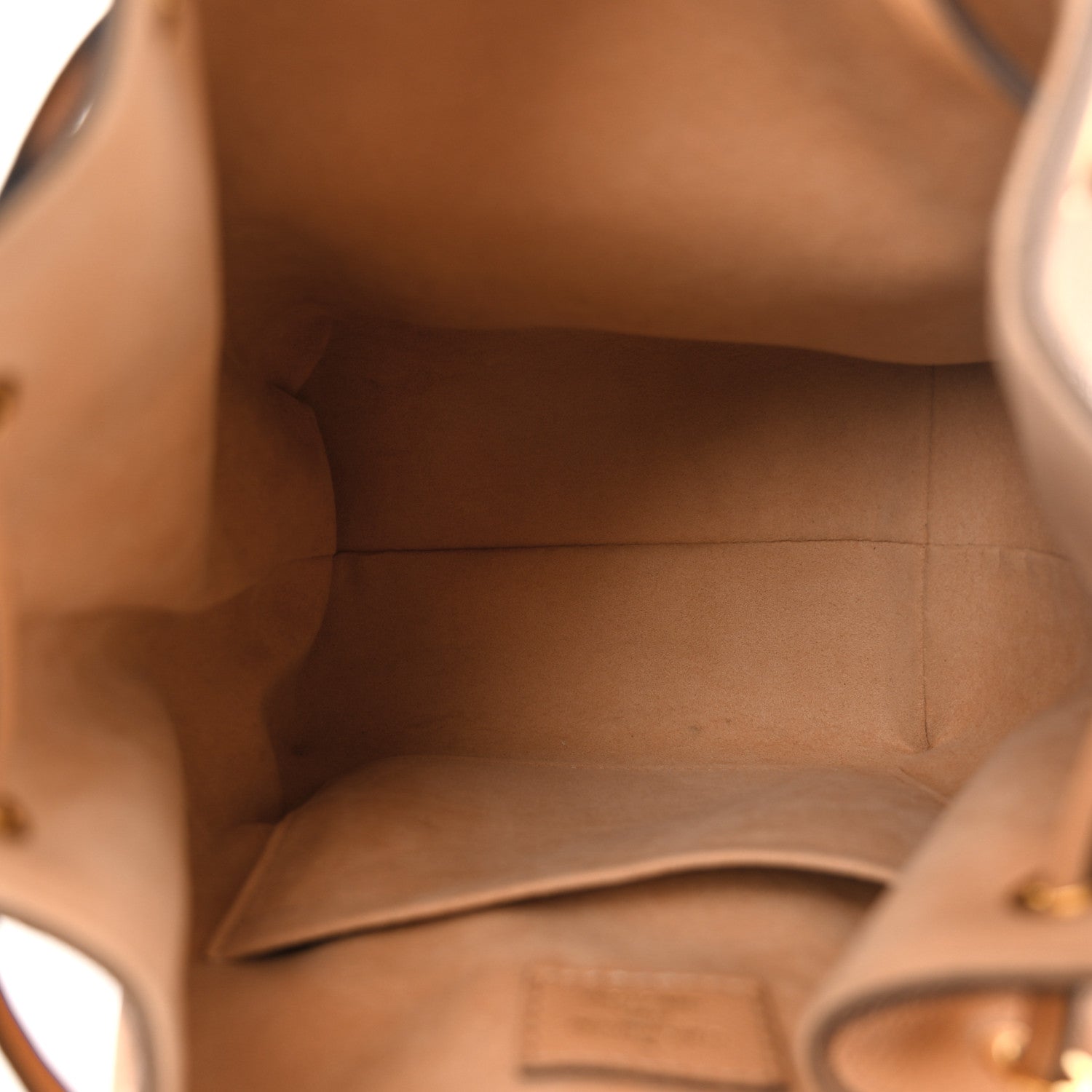 Louis Vuitton Calfskin Lockme Bucket MM Arizona Beige 5 of 10