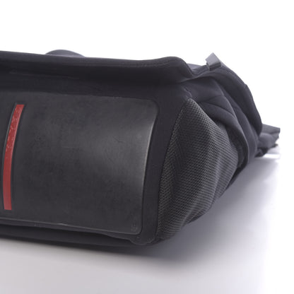 Prada Neoprene Sling Messenger Bag Black 9 of 12