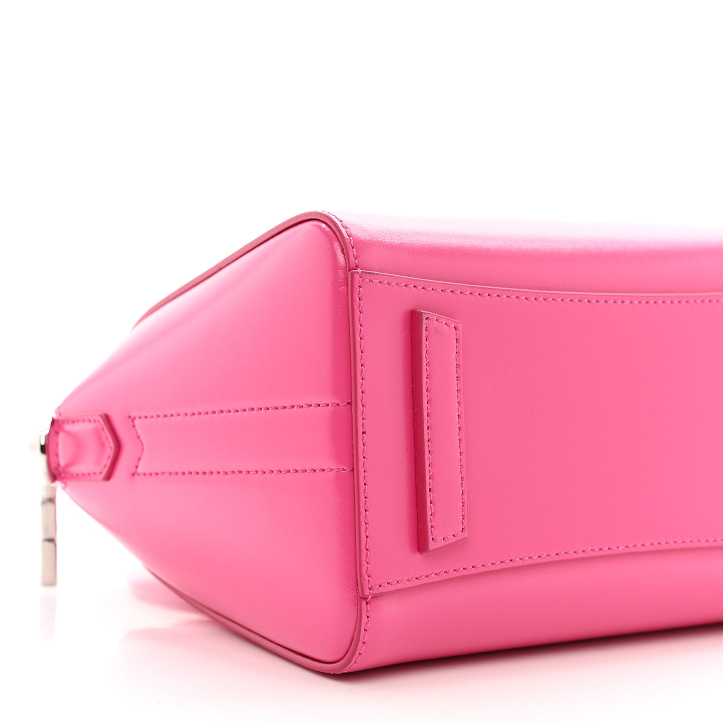 Shiny Lord Calfskin Mini Antigona Neon Pink