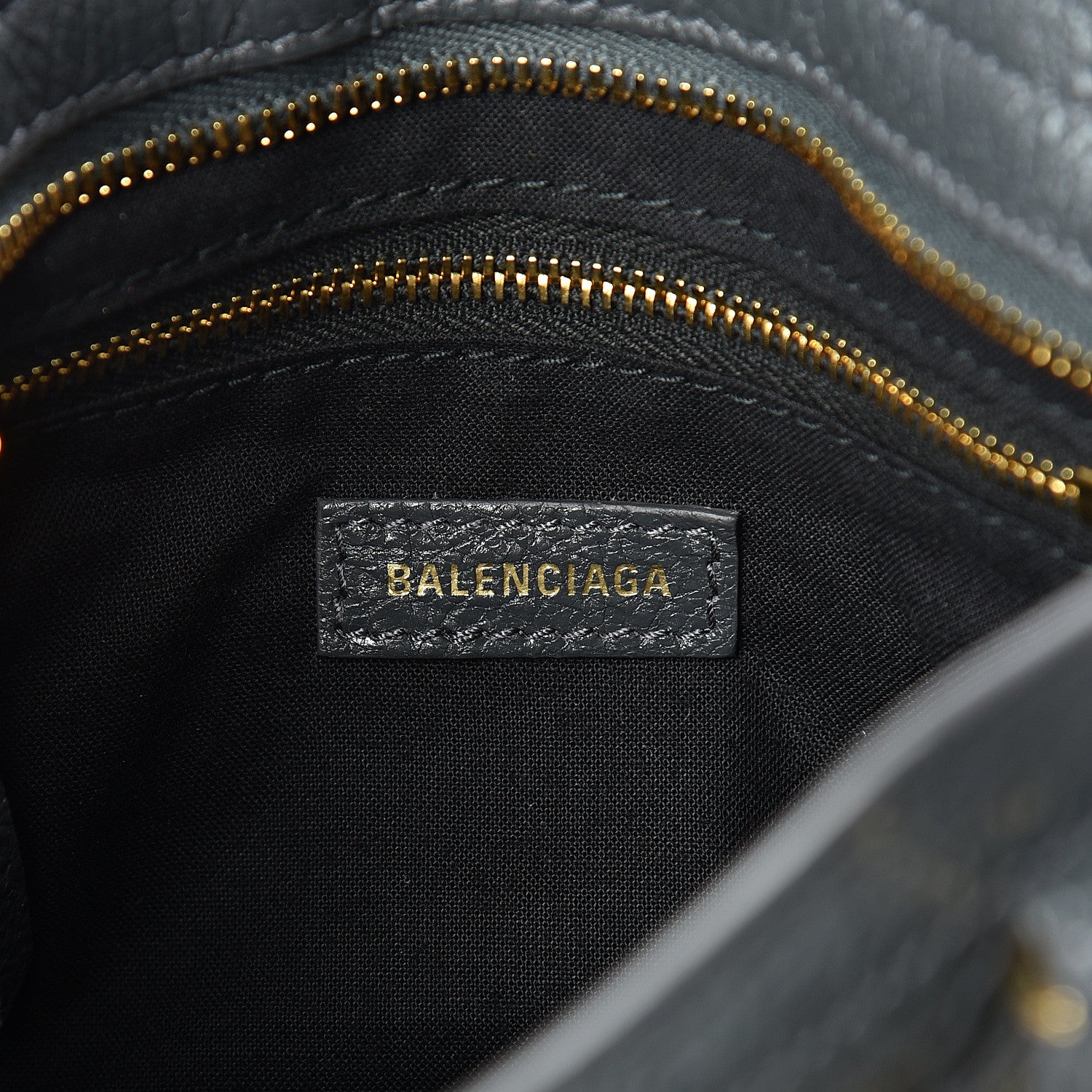 Balenciaga Agneau Classic Gold Hardware Mini City Gris Fossile 5 of 10