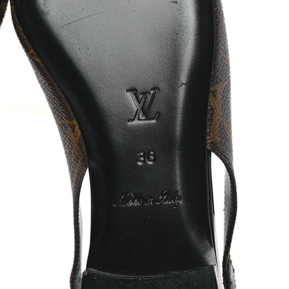 Louis Vuitton Patent Monogram Cherie Slingback Ballerina Flats 36 6 of 8