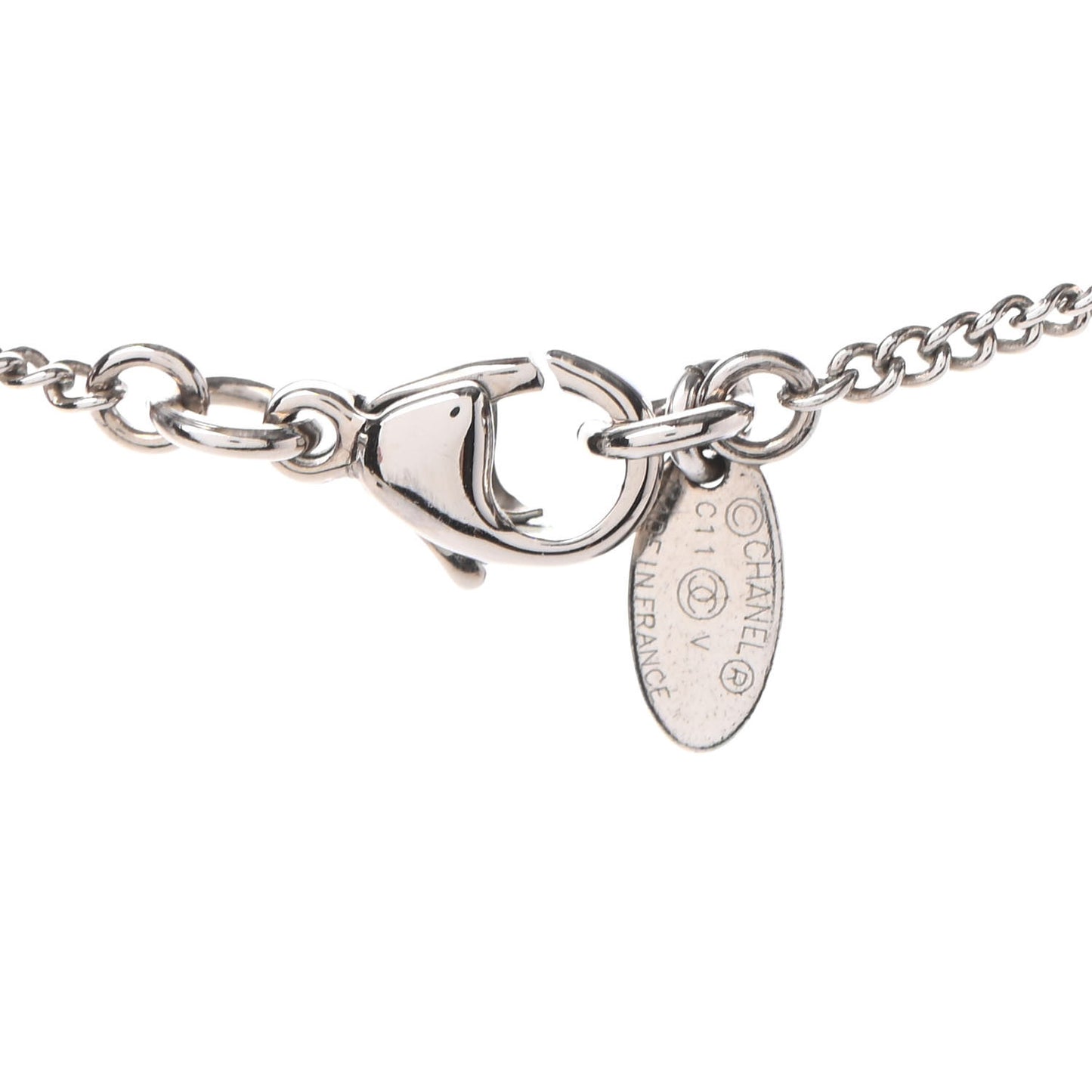 Crystal CC Necklace Light Gold