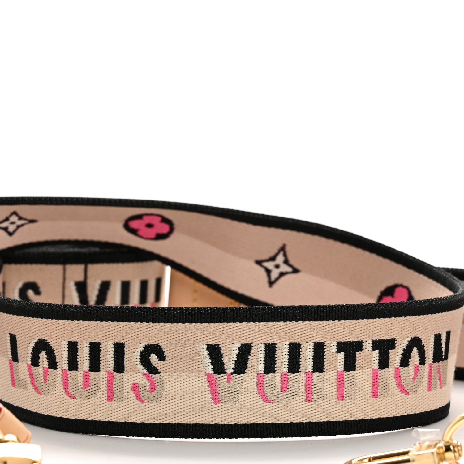 Louis Vuitton Jacquard Speedy Bandouliere 20 Shoulder Strap Black 4 of 5