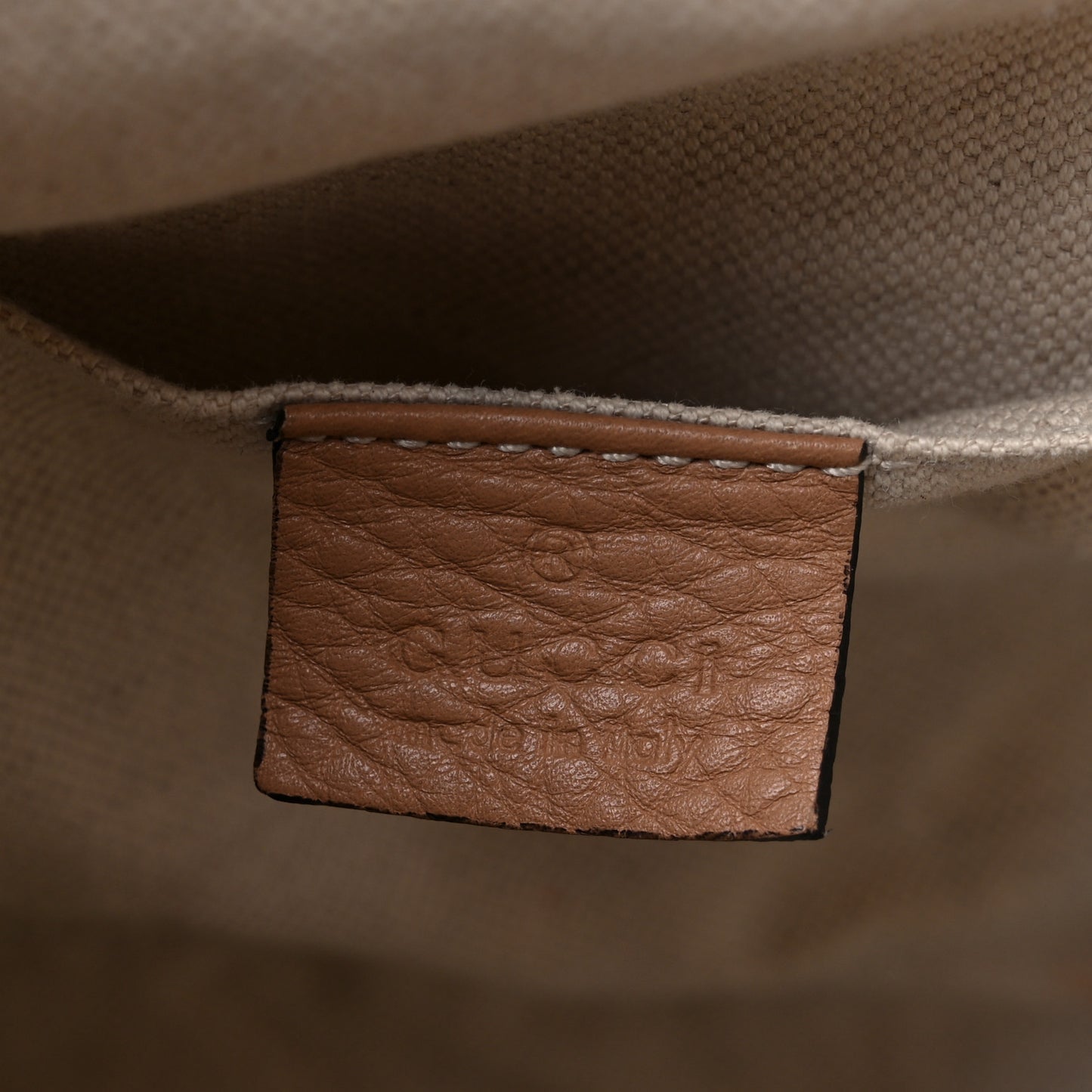 Cellarius Calfskin Medium Bamboo Backpack Camelia