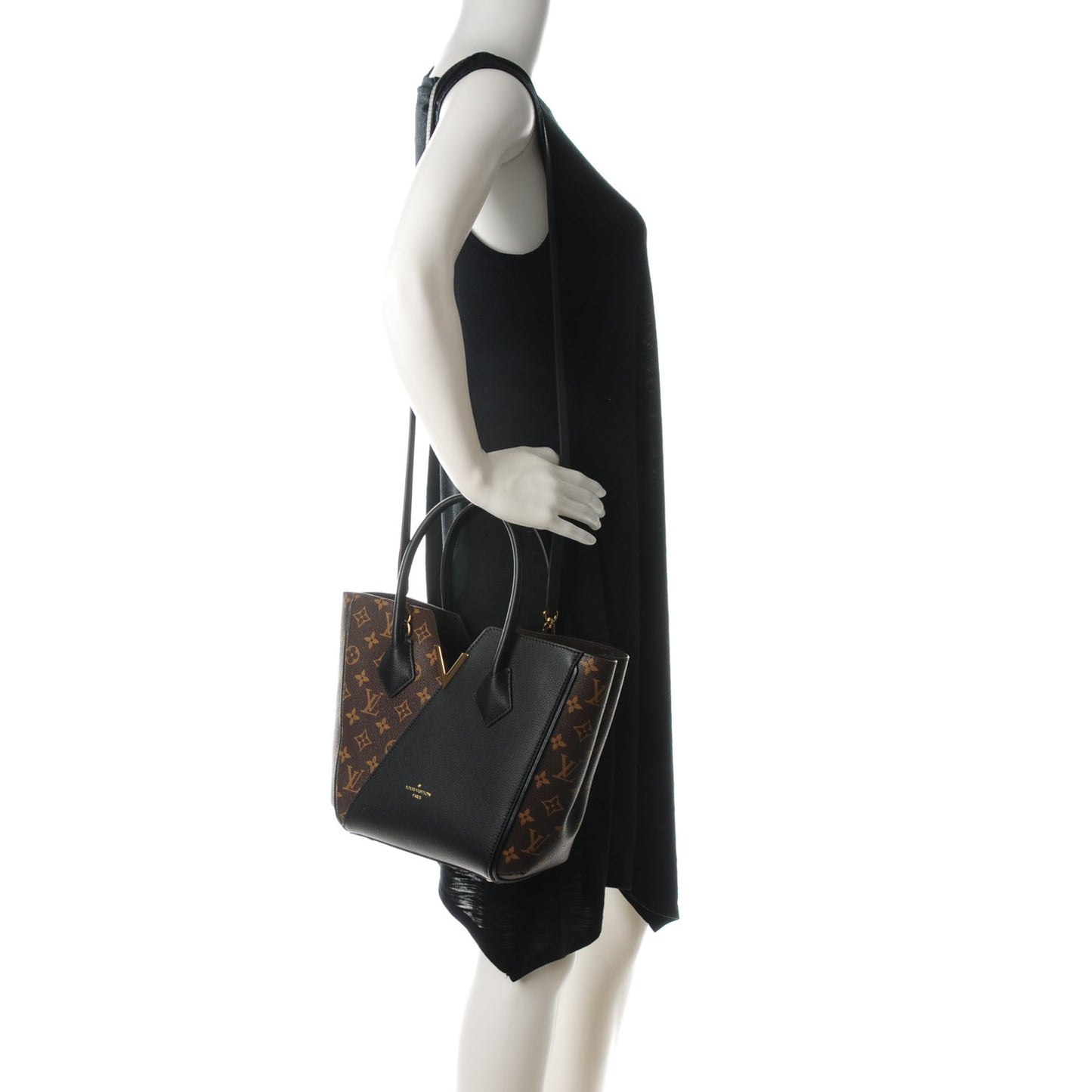 Calfskin Monogram Kimono Tote PM Black
