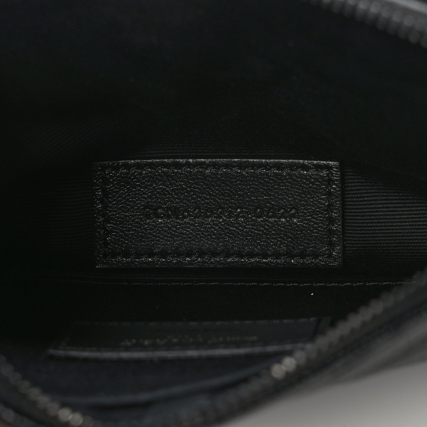 Grain De Poudre Chevron Monogram Bill Pouch Black Black
