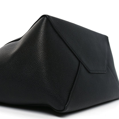 Celine Soft Grained Calfskin Small Belt Cabas Phantom Black 8 of 9