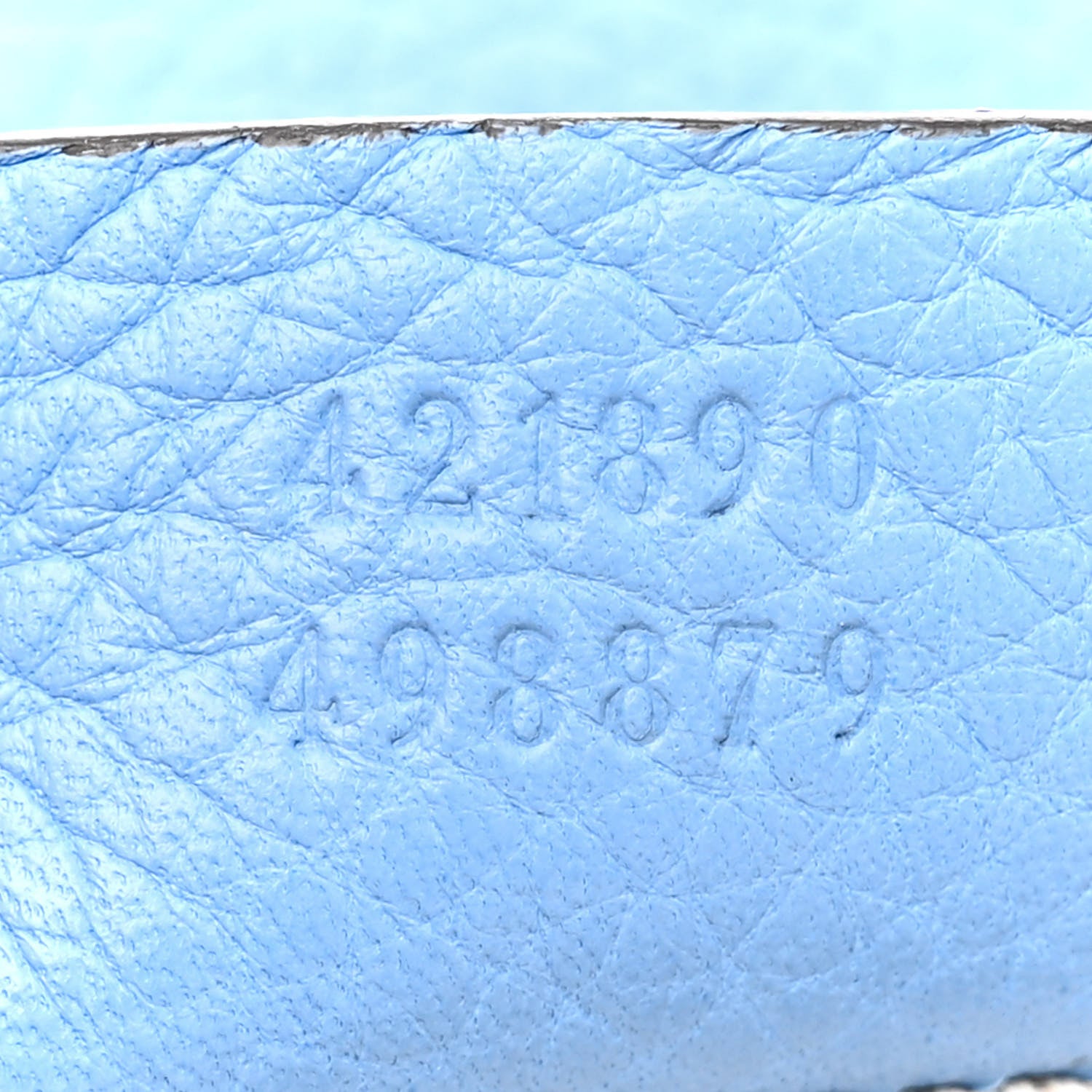 Gucci Calfskin Small GG Marmont Top Handle Bag Clear Sky Blue 7 of 11