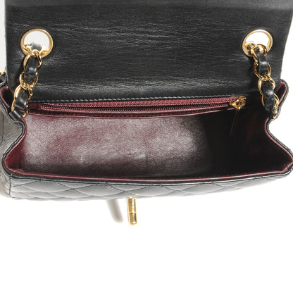Chanel Lambskin Square Quilted Mini Flap Black 5 of 7