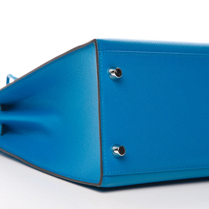 Hermes Epsom Kelly Sellier 32 Bleu Zanzibar 12 of 36