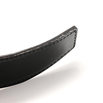 Hermes Box Togo 32mm H Belt 85 34 Black Orange 6 of 8