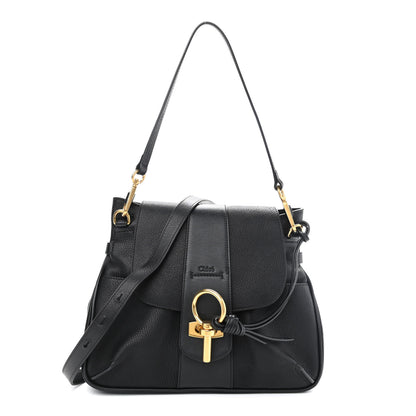 Chloe Grained Lambskin Calfskin Small Lexa Shoulder Bag Black 1 of 10