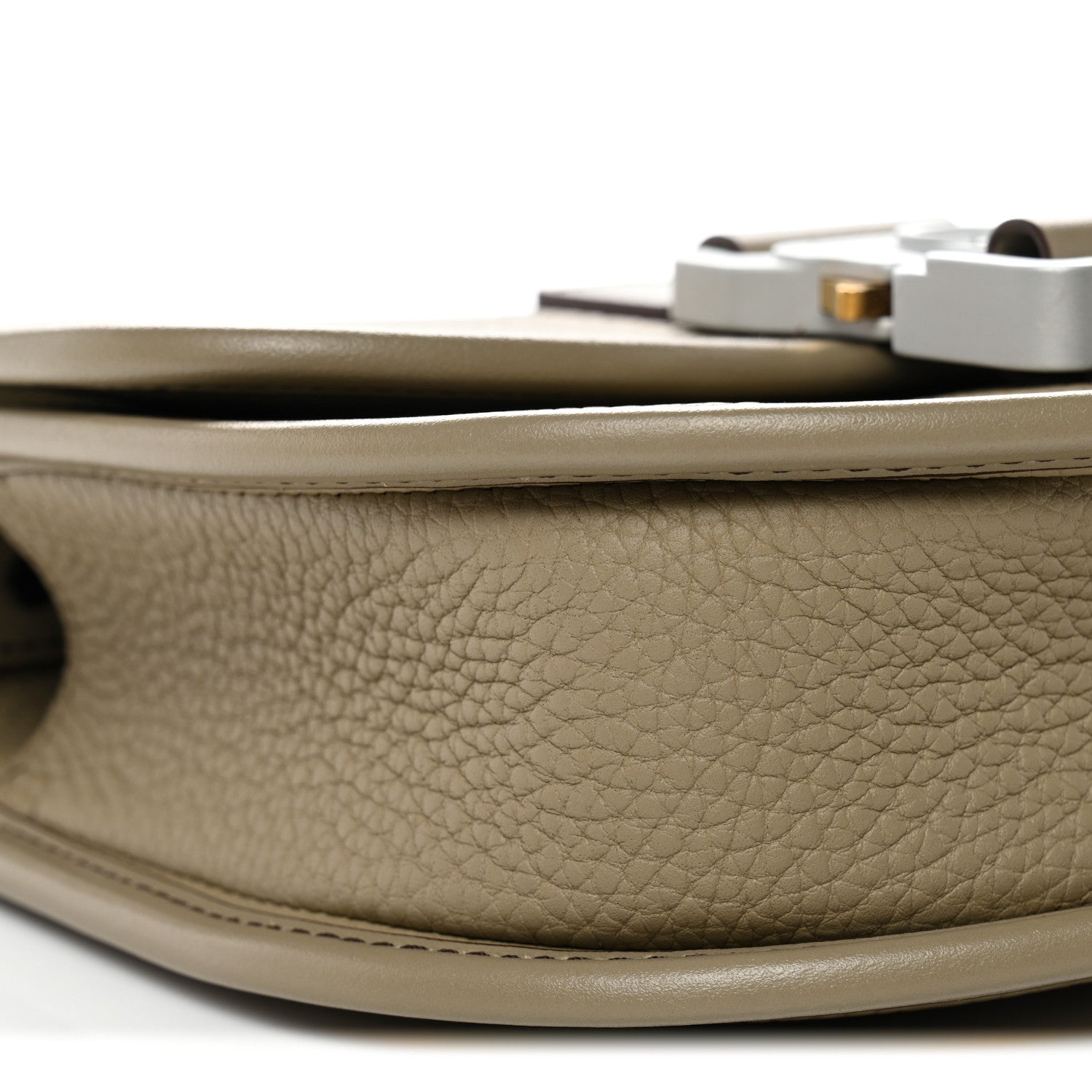 Christian Dior Grained Calfskin Mini Gallop Bag With Strap Beige 9 of 11