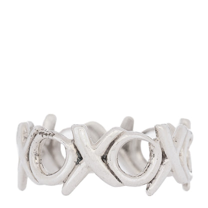 Tiffany Sterling Silver Paloma Picasso XO Band Ring 54 6.75 1 of 5