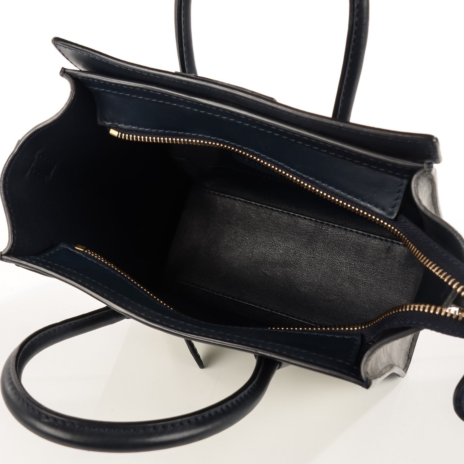 Celine Nubuck Smooth Calfskin Nano Tri-Color Luggage Green 5 of 8