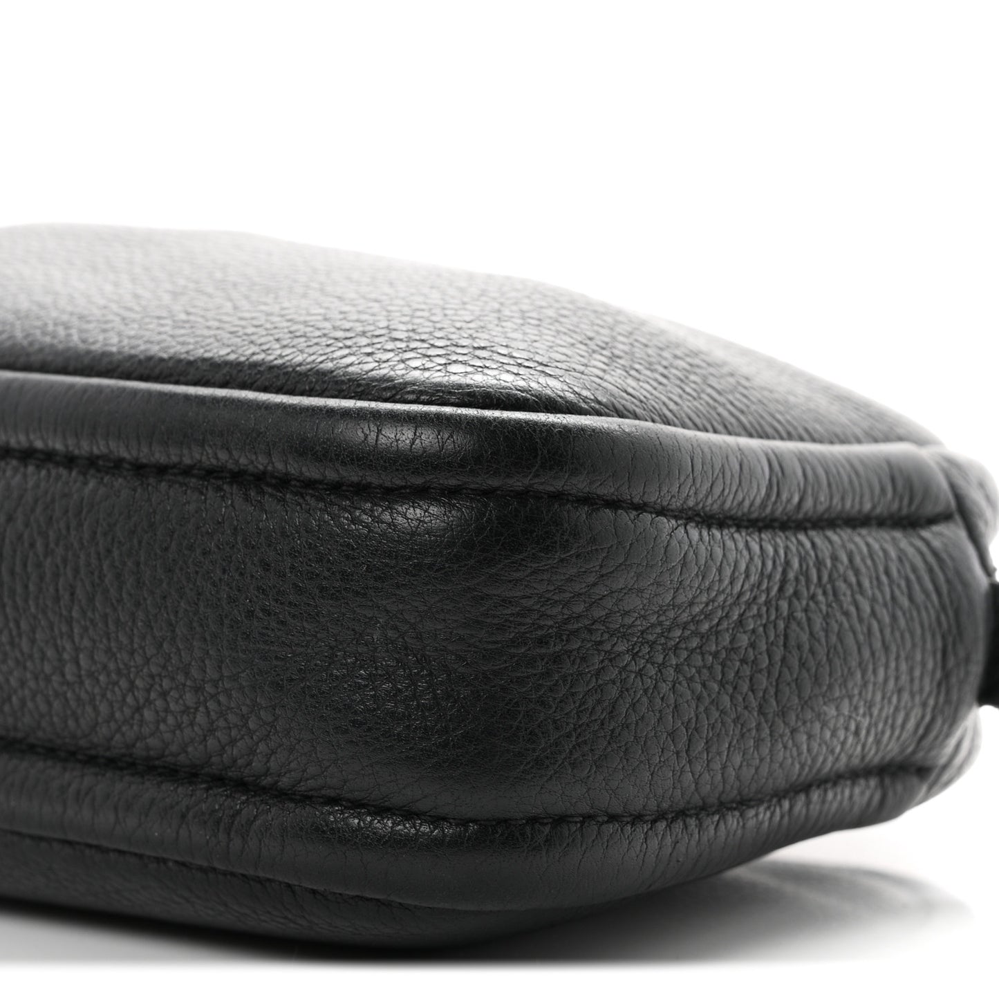 Vitello Daino Soft Camera Crossbody Black