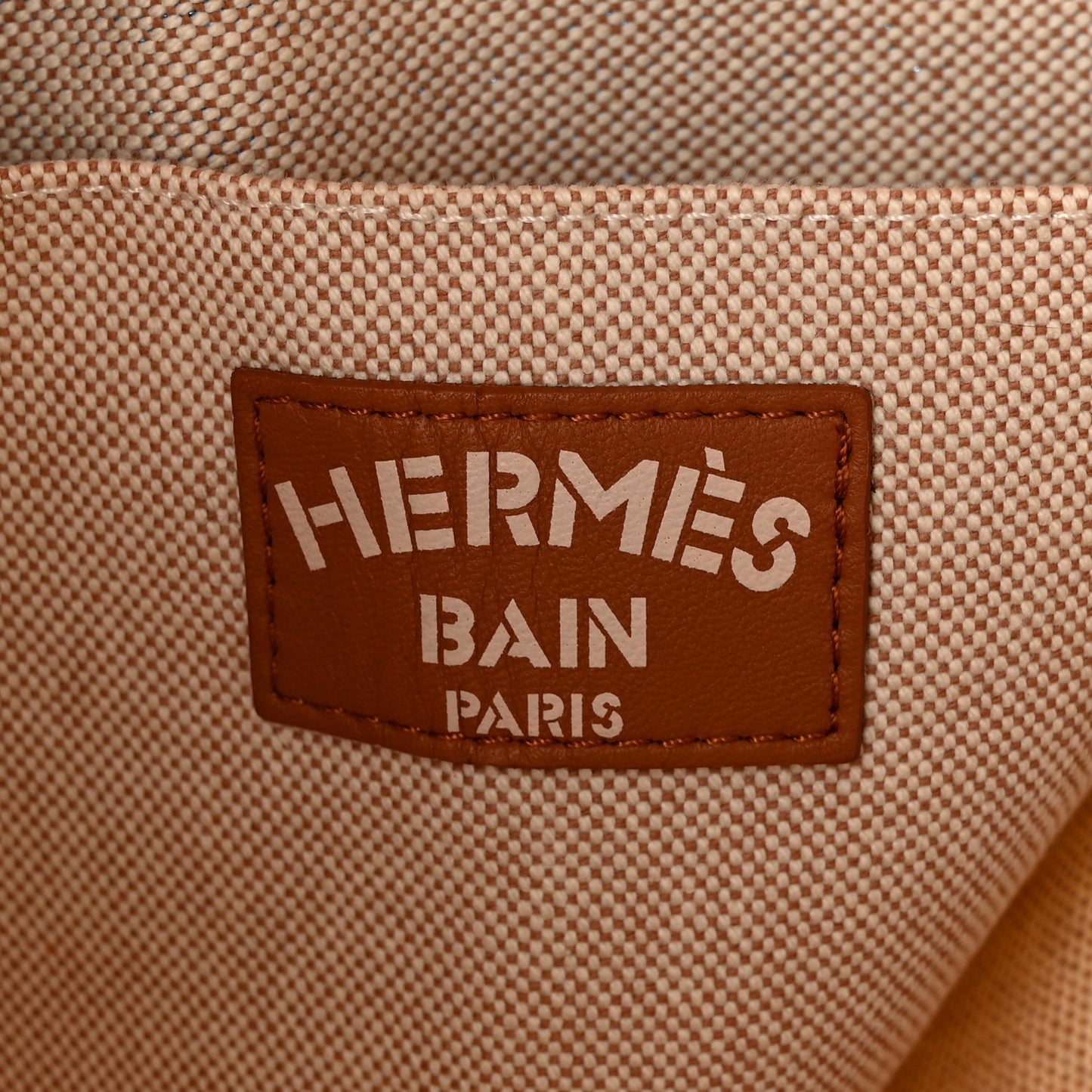 H Canvas Printed Escale A La Plage Beach Bag Acier