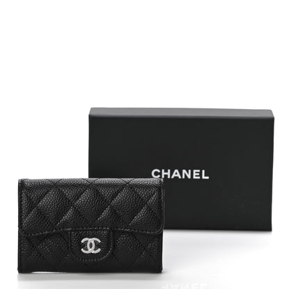 Chanel Caviar Quilted Flap Card Holder Wallet Black 12 of 12