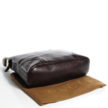 Gucci Leather Guccissima Medium Signoria Hobo Dark Brown 4 of 8