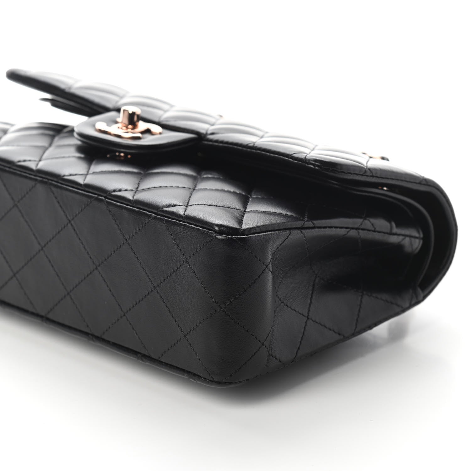 Chanel Lambskin Quilted Small Double Flap Black 8 of 8