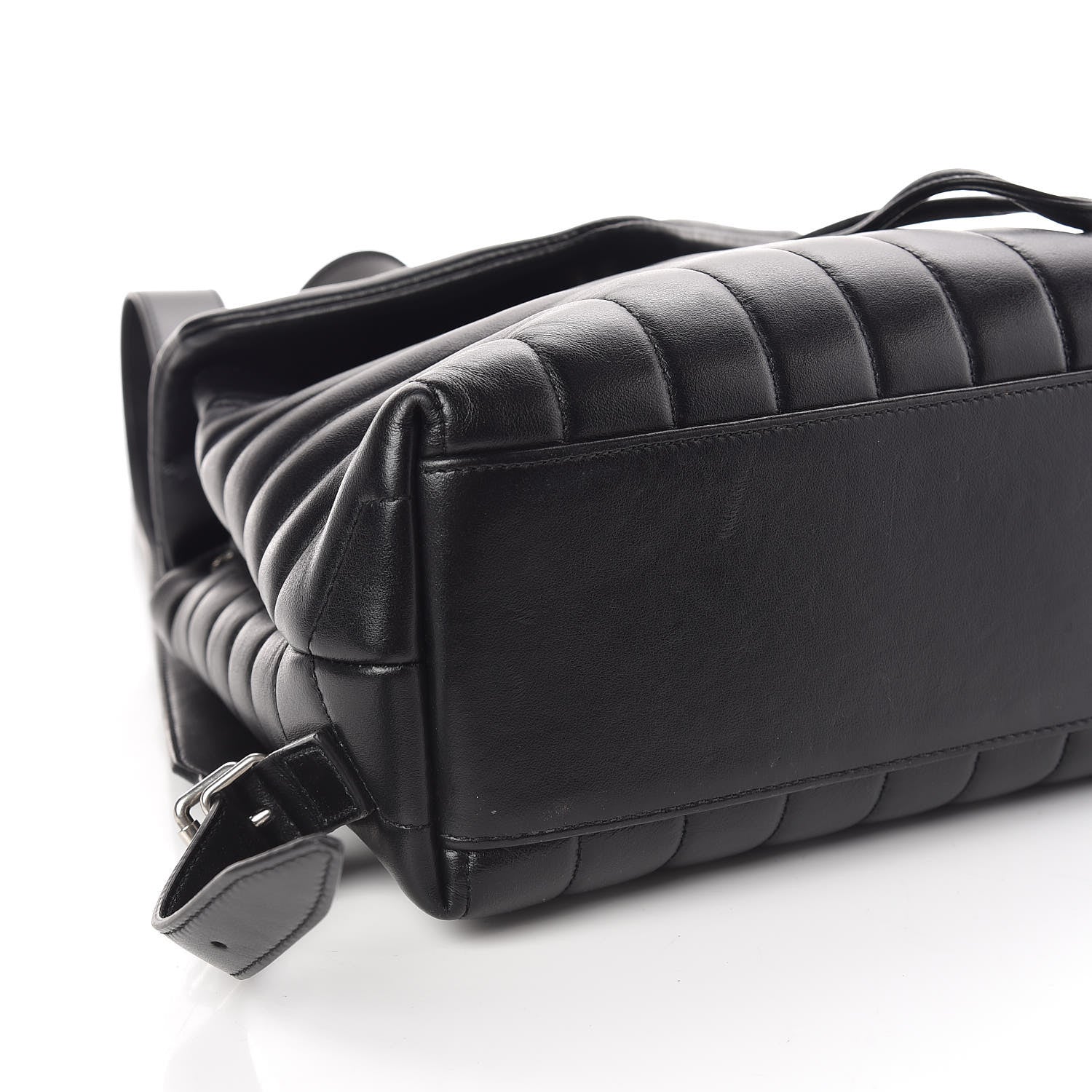 Saint Laurent Calfskin Y Quilted Monogram Small Loulou Backpack Black 8 of 9