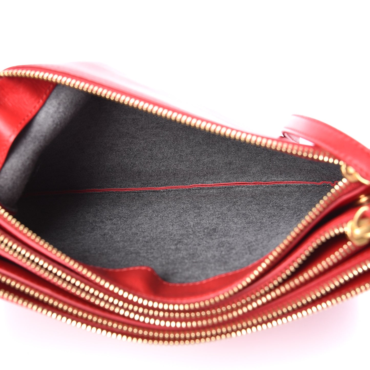 Lambskin Large Trio Crossbody Bag Red