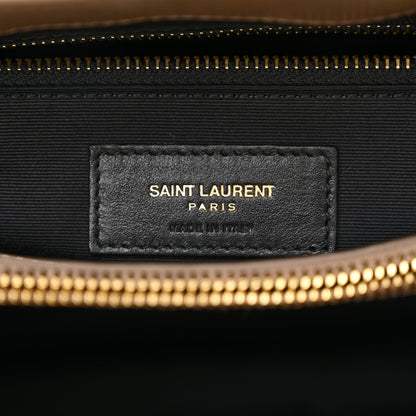 Saint Laurent Calfskin Y Quilted Monogram Medium Loulou Chain Satchel Taupe 6 of 11