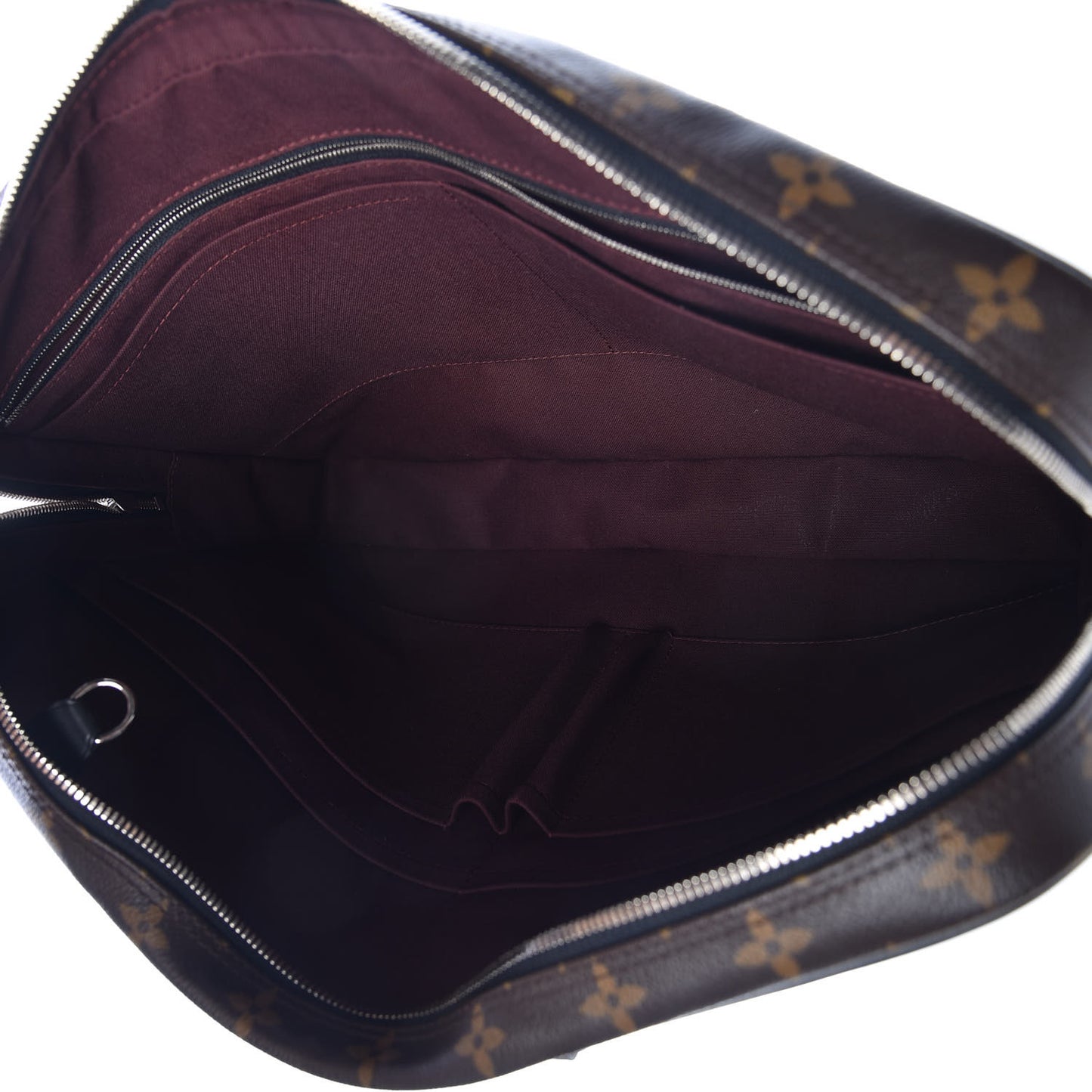 Monogram Macassar Porte Documents Voyage Soft Briefcase
