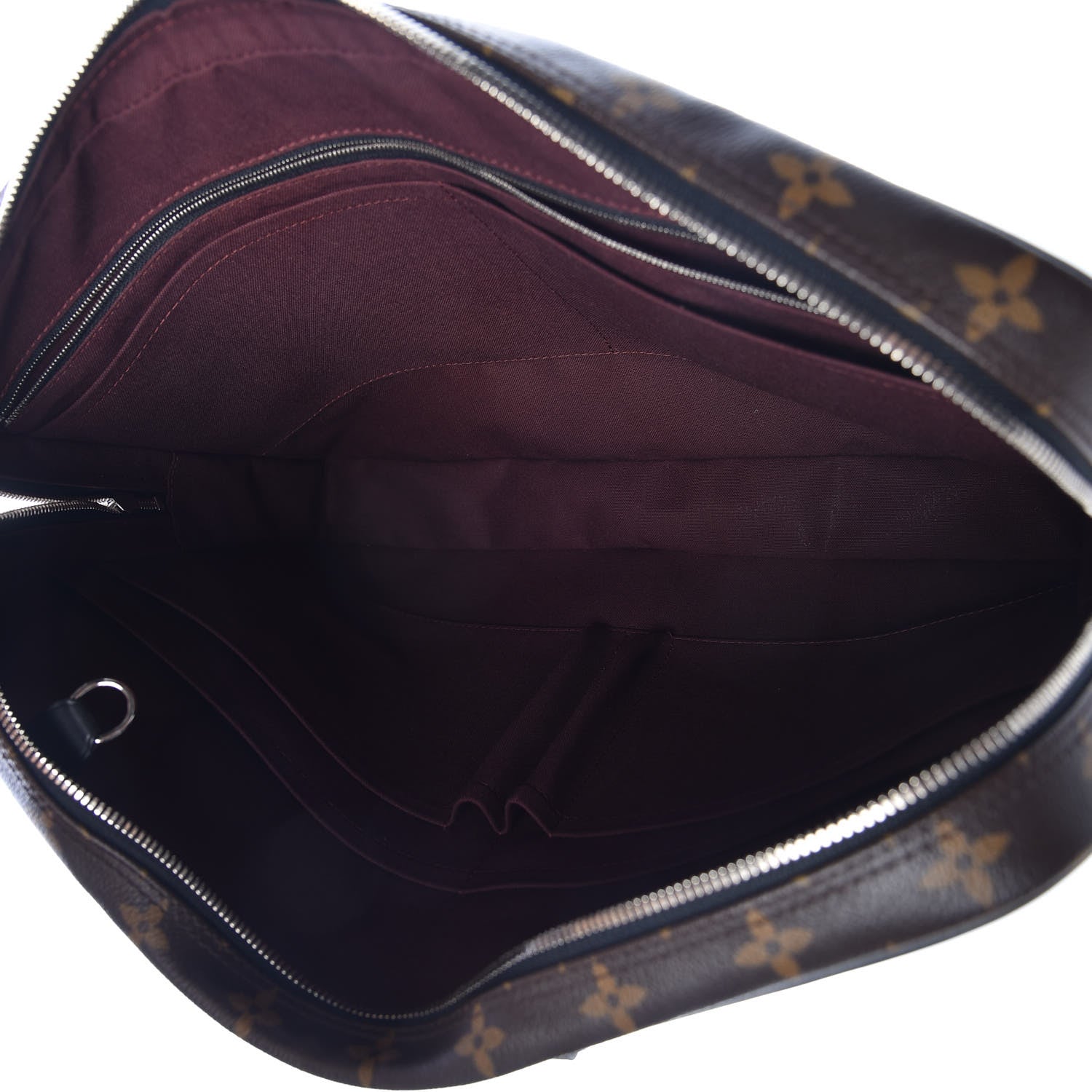 Louis Vuitton Monogram Macassar Porte Documents Voyage Soft Briefcase 5 of 9