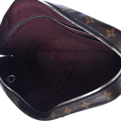 Louis Vuitton Monogram Macassar Porte Documents Voyage Soft Briefcase 5 of 9