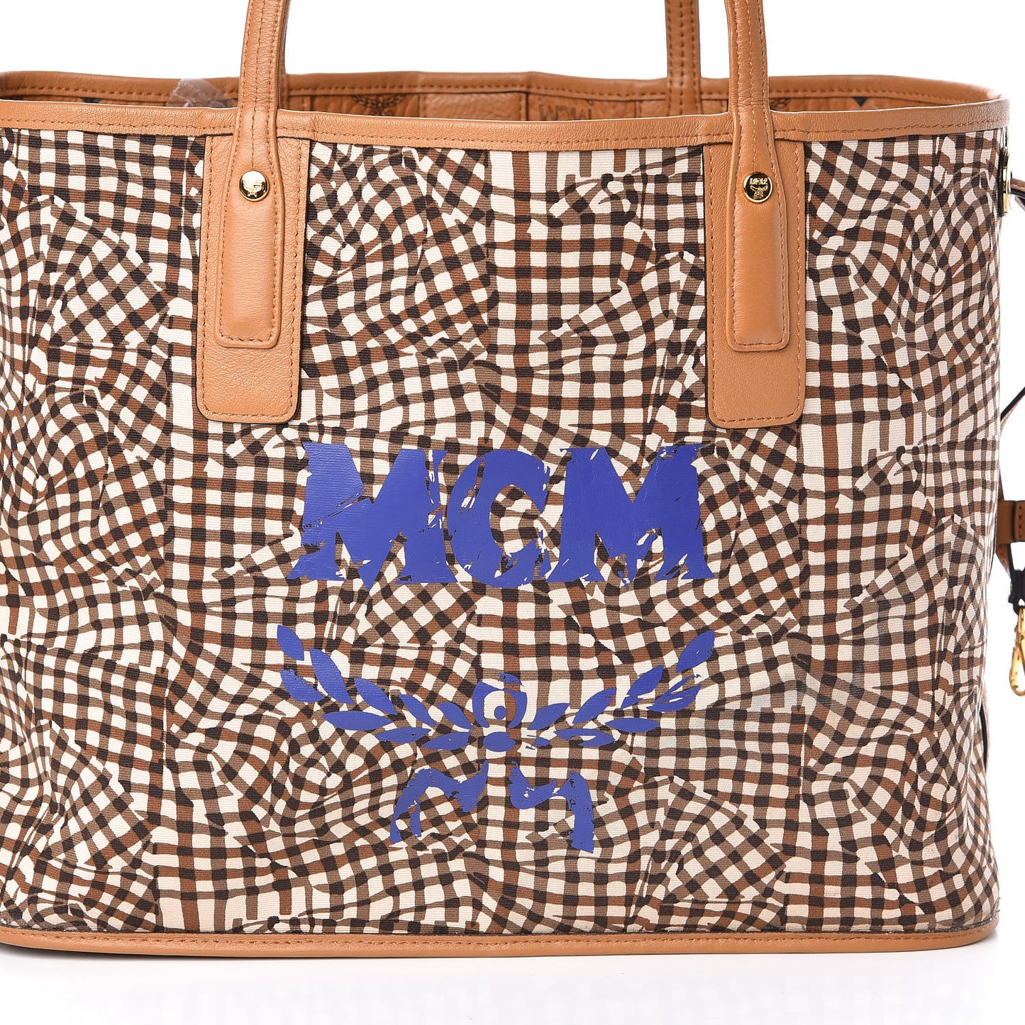 Visetos Medium Liz Reversible Shopper Tote Cognac