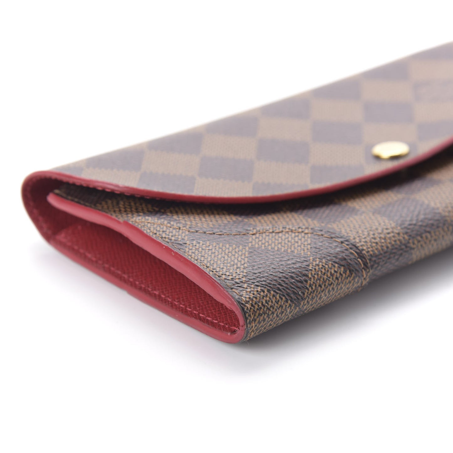 Damier Ebene Caissa Wallet Cherry