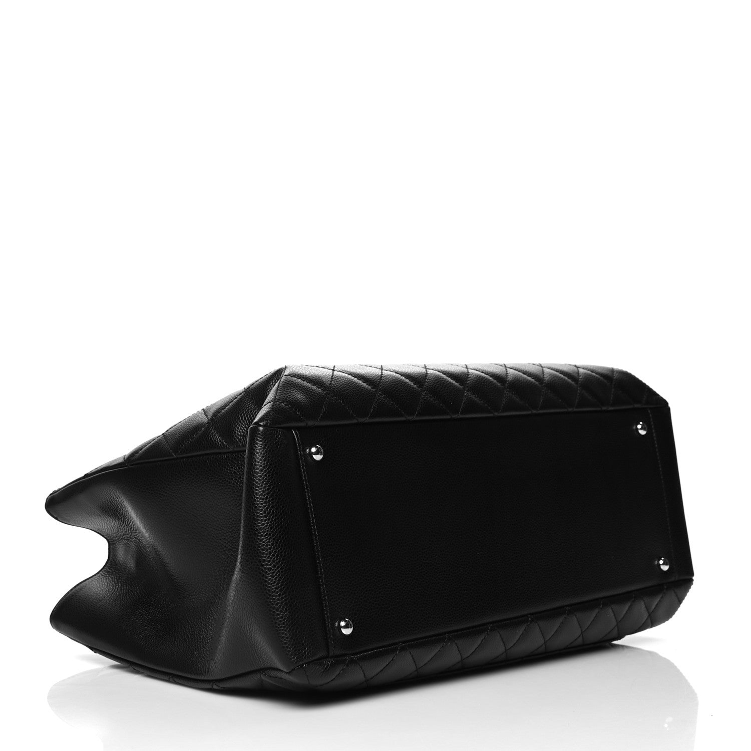 Chanel Caviar Quilted XL Grand Shopping Tote GST Black 4 of 11