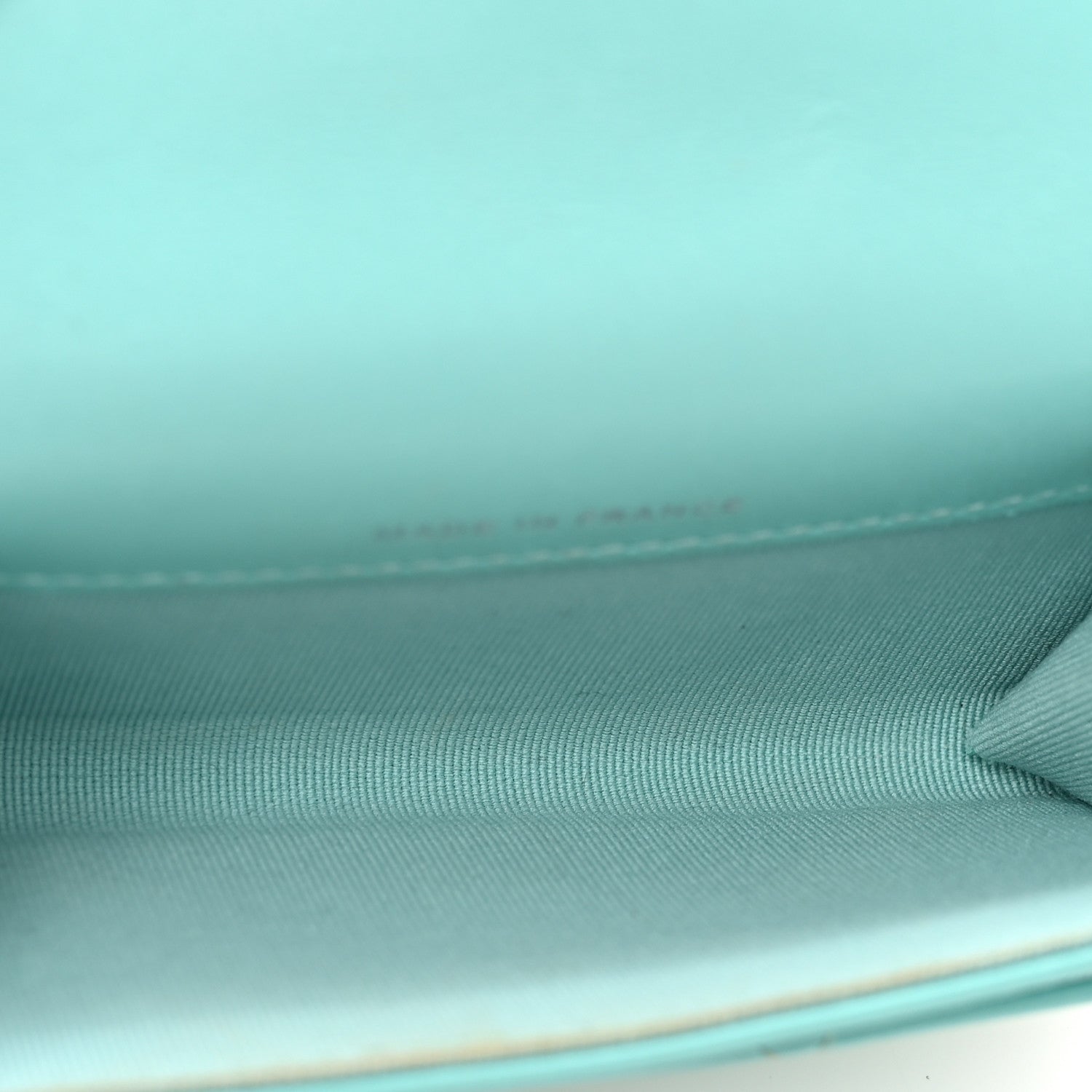 Chanel Lambskin Quilted Flap Card Holder Wallet Turquoise 5 of 12